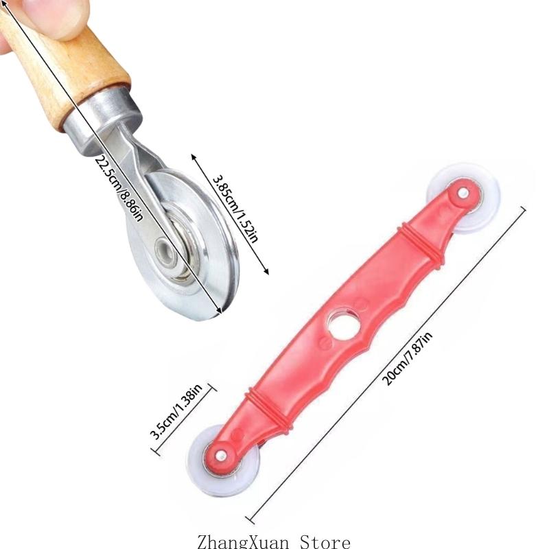 3XUF High Quality Screen Mesh Roller Spline Roller for Home Use with Wooden Handle