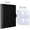 A5 Notebook Photocard Binder 25pcs Page(4 Grids)  PU Leather Loose Leaf Organizer Photo Binder Book Kpop Photo Albums Idol Cards