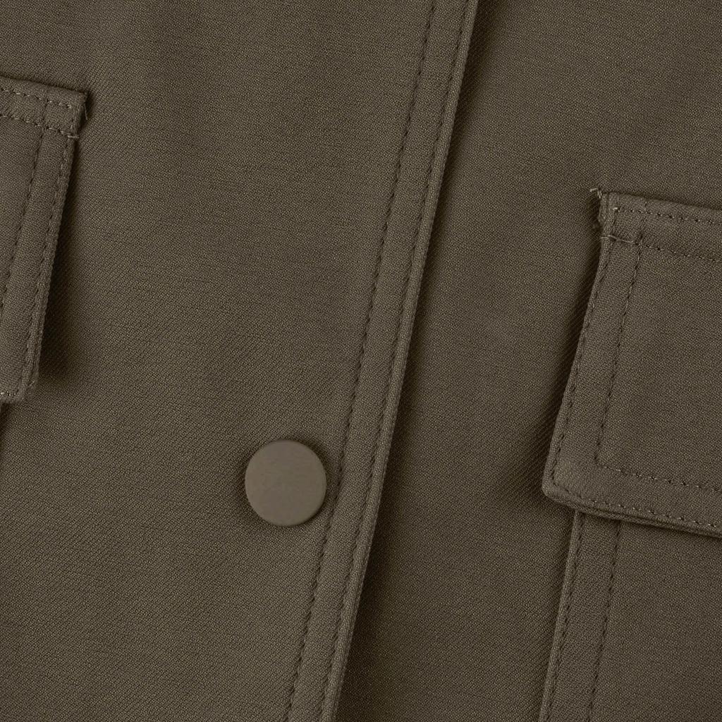 Jachetă de motocicletă de culoare solidă, cu guler dublu, haină cu mânecă lungă