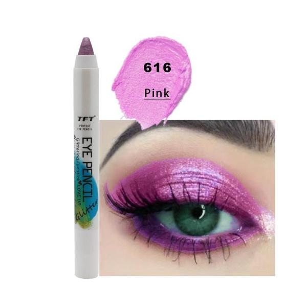 24-color Eyeshadow Pen with Shimmery Fine Pearlescent Pigments, Smudge-proof and Easy To Apply