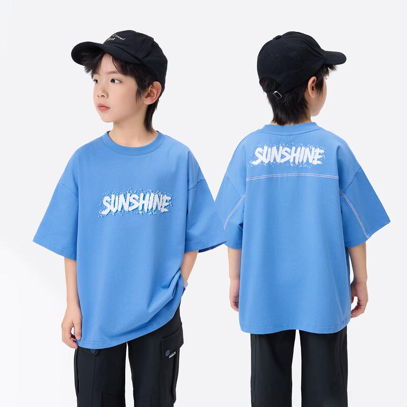 Boys  Letter Print Short Sleeve T-Shirt 140