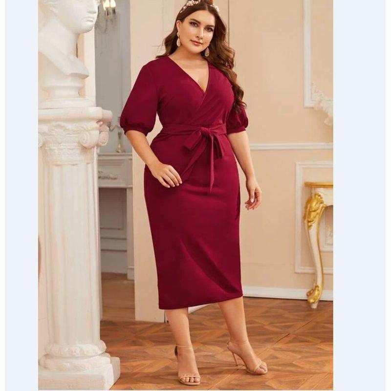 

Amazon Невеста Путешествия Пляж Большой размер Женская одежда Red long sleeves 3XL