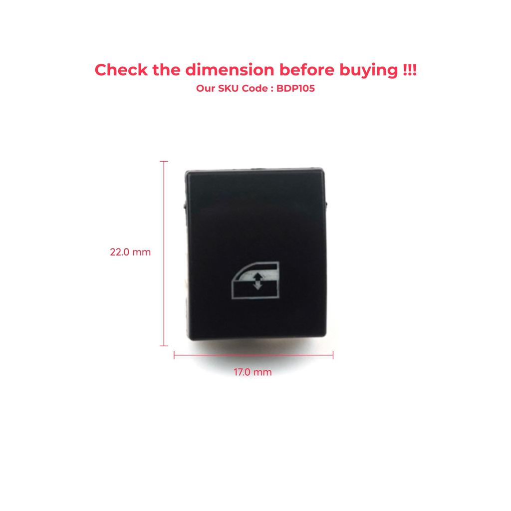 EDP105 1 Stück Fensterheberschalter Bedienknopf Reparaturabdeckung Vorne oder Hinten für Vauxhall Opel Astra H Zafira B Tigra B 6240452