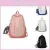 Large Capacity Korean Style Backpack For Men And Women High School Student Bookbag Urban Minimalist Design Nylon Material