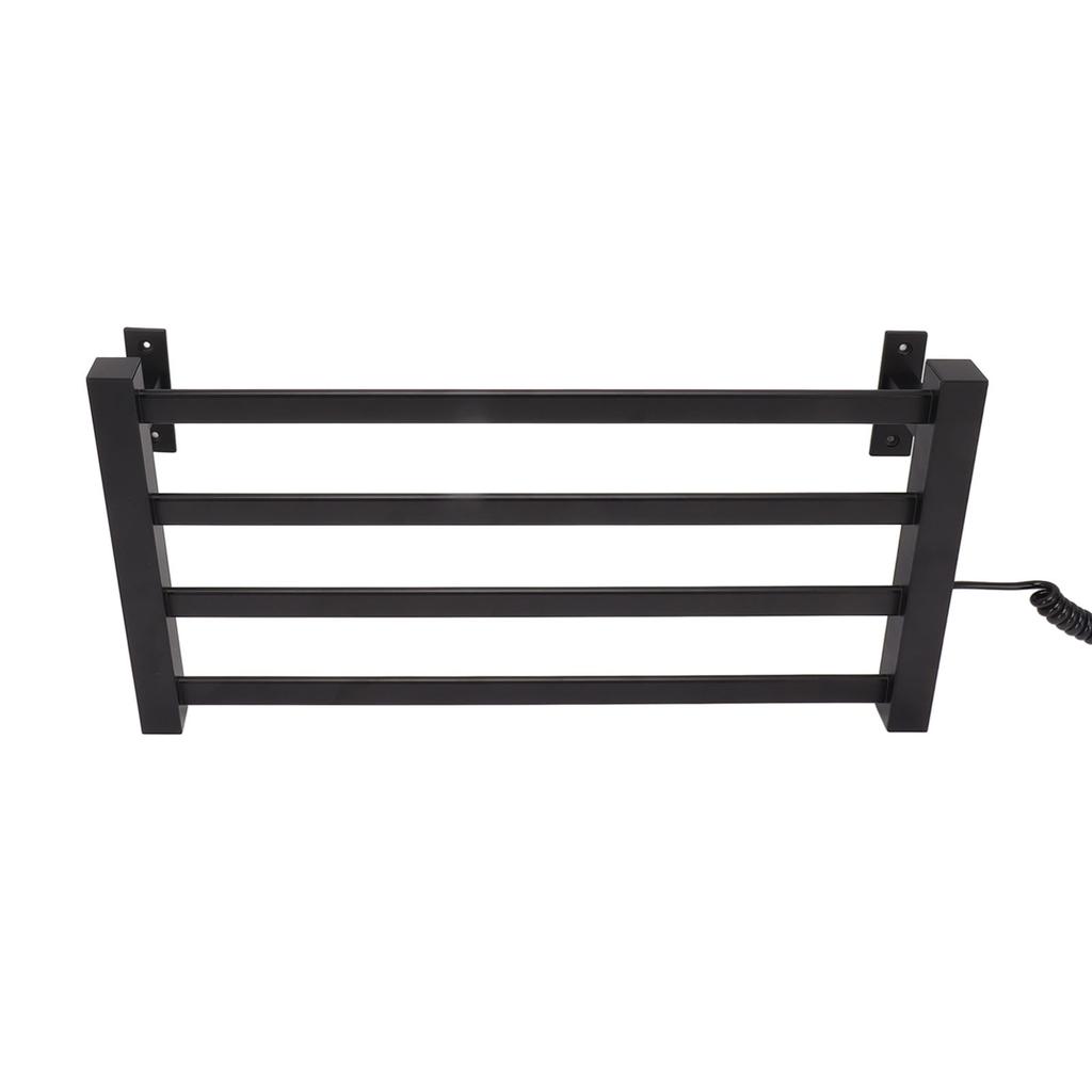 Termostatická polička na ručníky pro montáž na stěnu Elektrické topení Stojan na sušení ručníků pro domácí koupelnu UK Plug