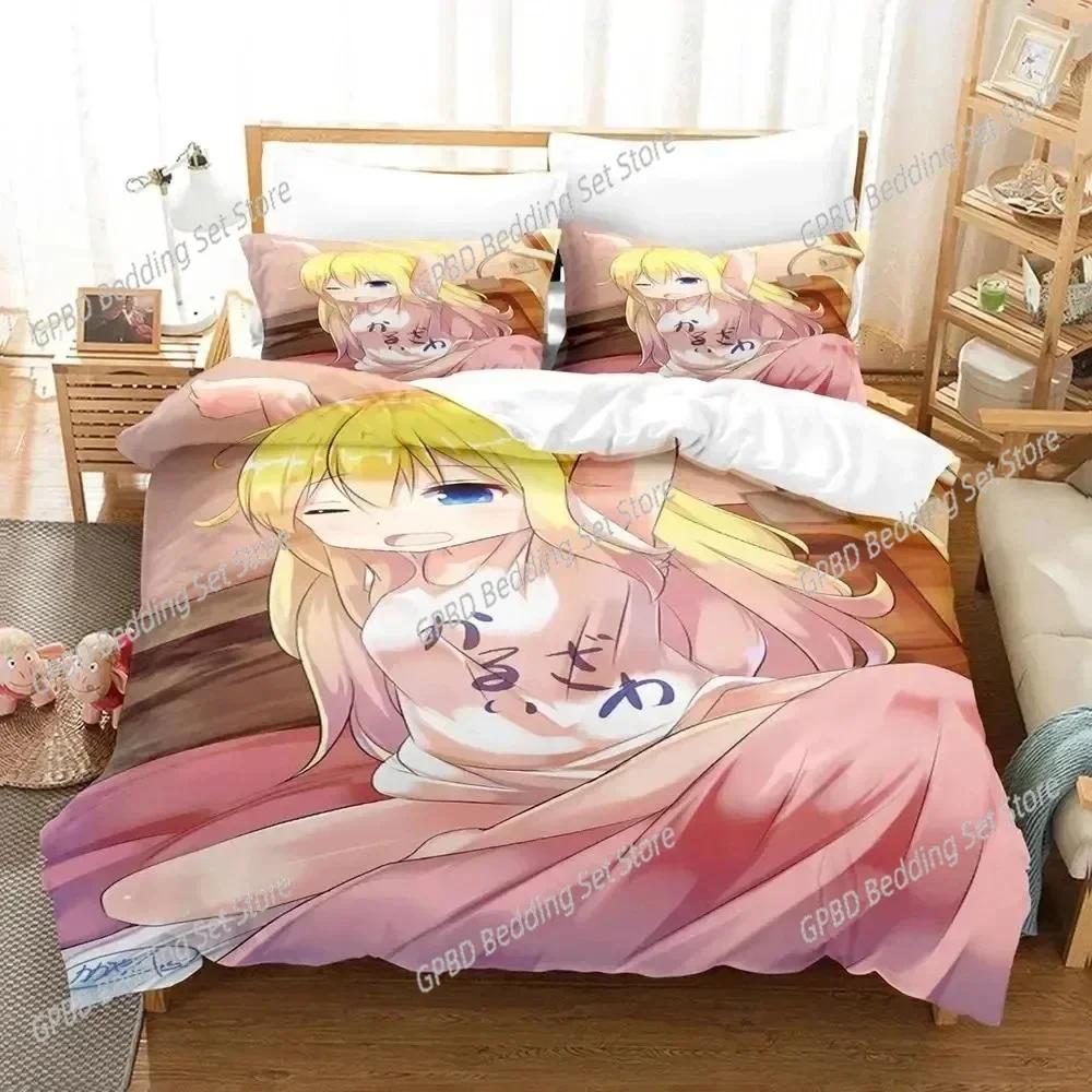 

3D Print Anime Gabriel Dropout Beding Set Bedrom Soft Modern Bedspreads Comefortable Soft Duvet Cover Comfortable Quilt Cover And Pilowcase 135*200cm Eu-Single
