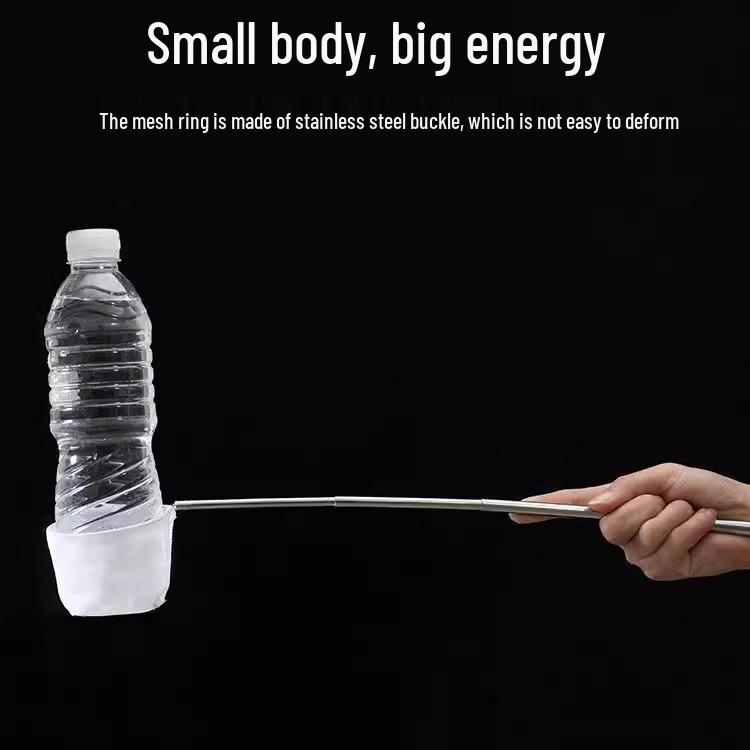 רשת דייג נשלפת תלת-ממדית מנירוסטה לאקווריום דגים טרופיים נויים