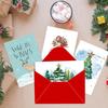 English-Style Cross-Border Christmas Card Set: Folded Holiday Cards with Envelopes for DIY Handwritten Blessings
