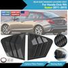 For HONDA Civic 2011-2015 Fiber Side Vent Window Scoop Louver Cover Trim Carbon