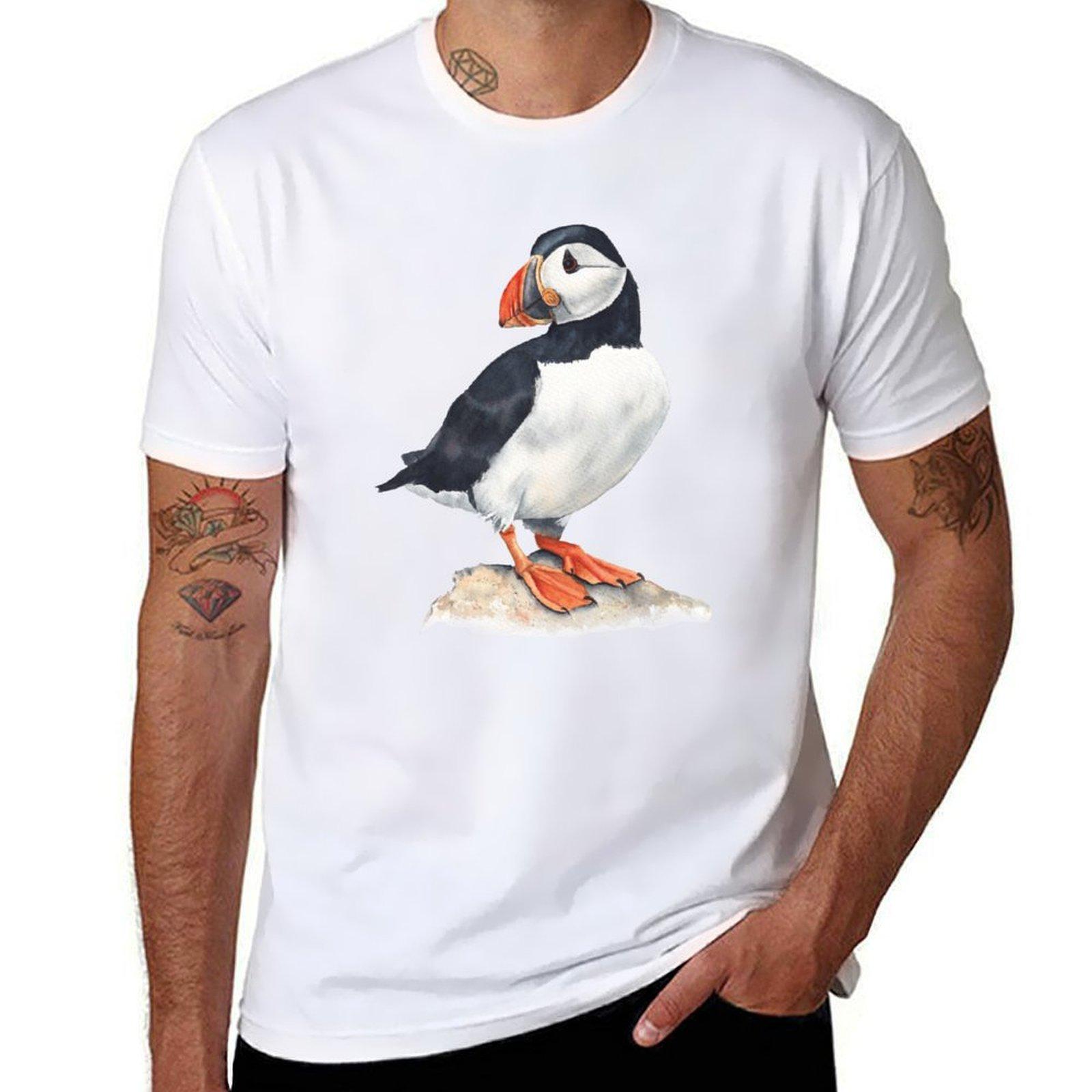 

Puffin bird art. T-Shirt cute clothes essential t shirt shirts graphic oversized vintage t shirt men S