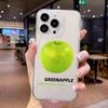 Fresh Coconut Green Apple Clear Phone Case For iPhone 16 15 11 12 14 13 Pro Max Mini X XSMax XR 7 8 Plus SE4 16e Silica Covers