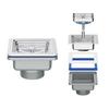 Square Drain for Kitchen Sink 110mm Stainless Steel with Hygiene Focus