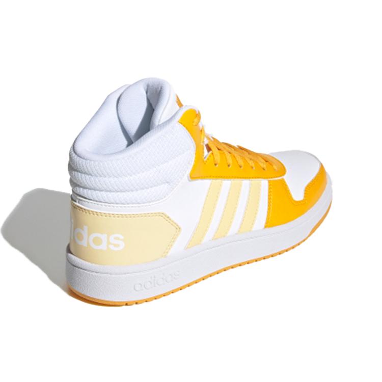 Adidas Hoops 2.0 Mid 'White Yellow' Women's G55054