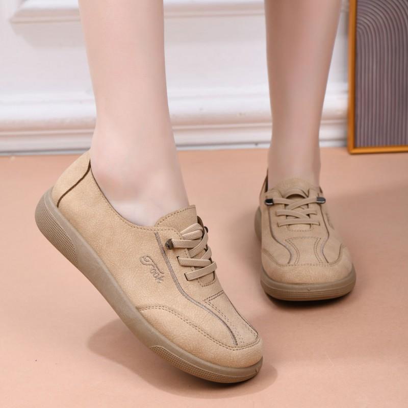 Womens Comfortable Slip-On Flat Shoes Low-Heel Casual Loafers