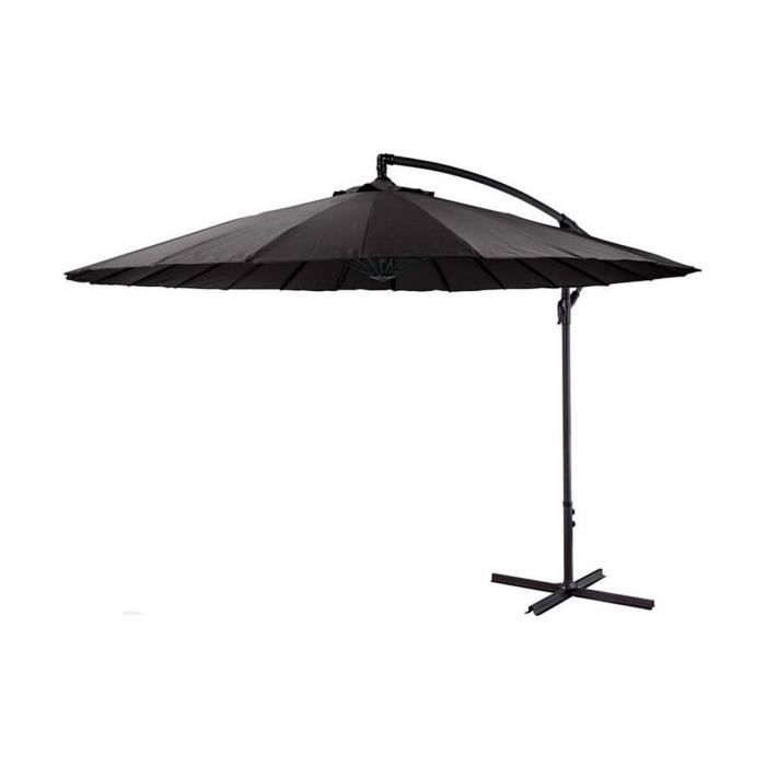 Parasol - AMBIANCE - Ambiance - Blanc - Gris foncé - 3 mètres