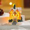 Luminous LED Lighted Houses Glowing Cabin Village Christmas Figurine  Desktop Collectible