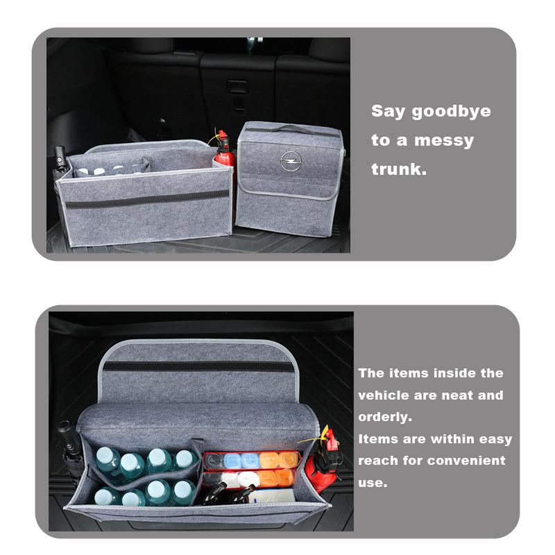 Auto Kofferraum Robuste Organizer Tasche Faltbares Fach für Opel Astra j Insignia Astra g Corsa Zafira b Mokka Vivaro Meriva