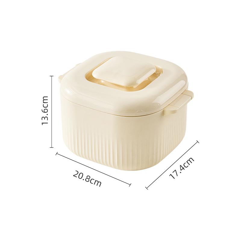 

Food-grade Square Steaming Rice Box Light Food Suitable for Low-sugar Rice Bucket High Temperature Resistant Large Capacity