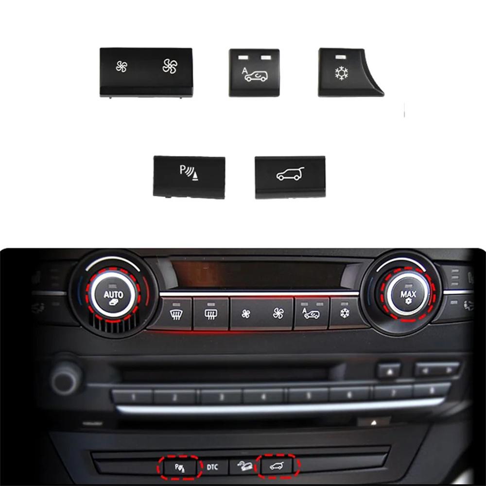 5pcs/set Air Heater Climate Vent Control AC Button Switch For BMW X5 E70 X6 E71