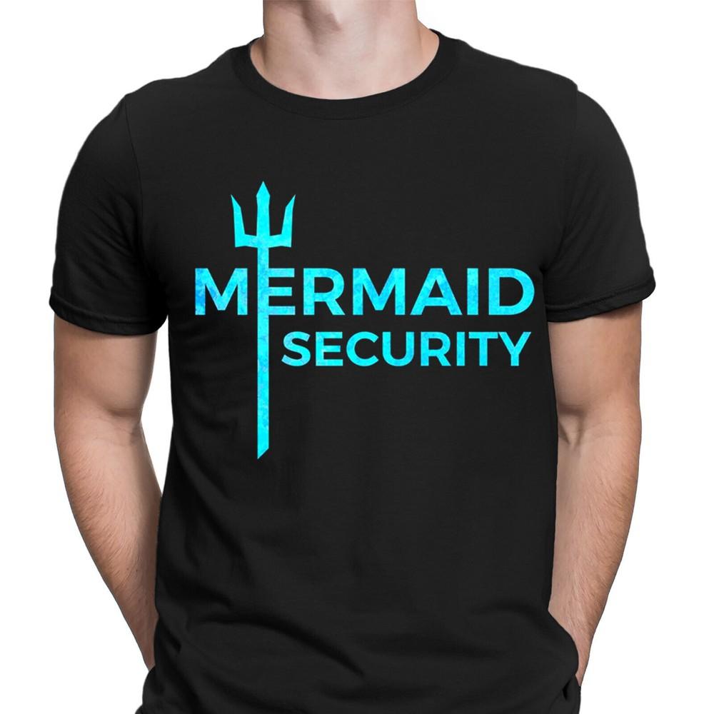

Merman Mermaid Security Swimming Funny Retro Vintage Mens T-Shirts Tee Top D6 2XL