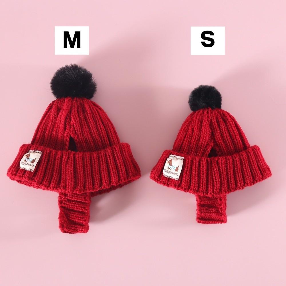 Warm Pet Cap Windproof Pompon Pet Hat Fashion Pet Headwear  Photography Prop