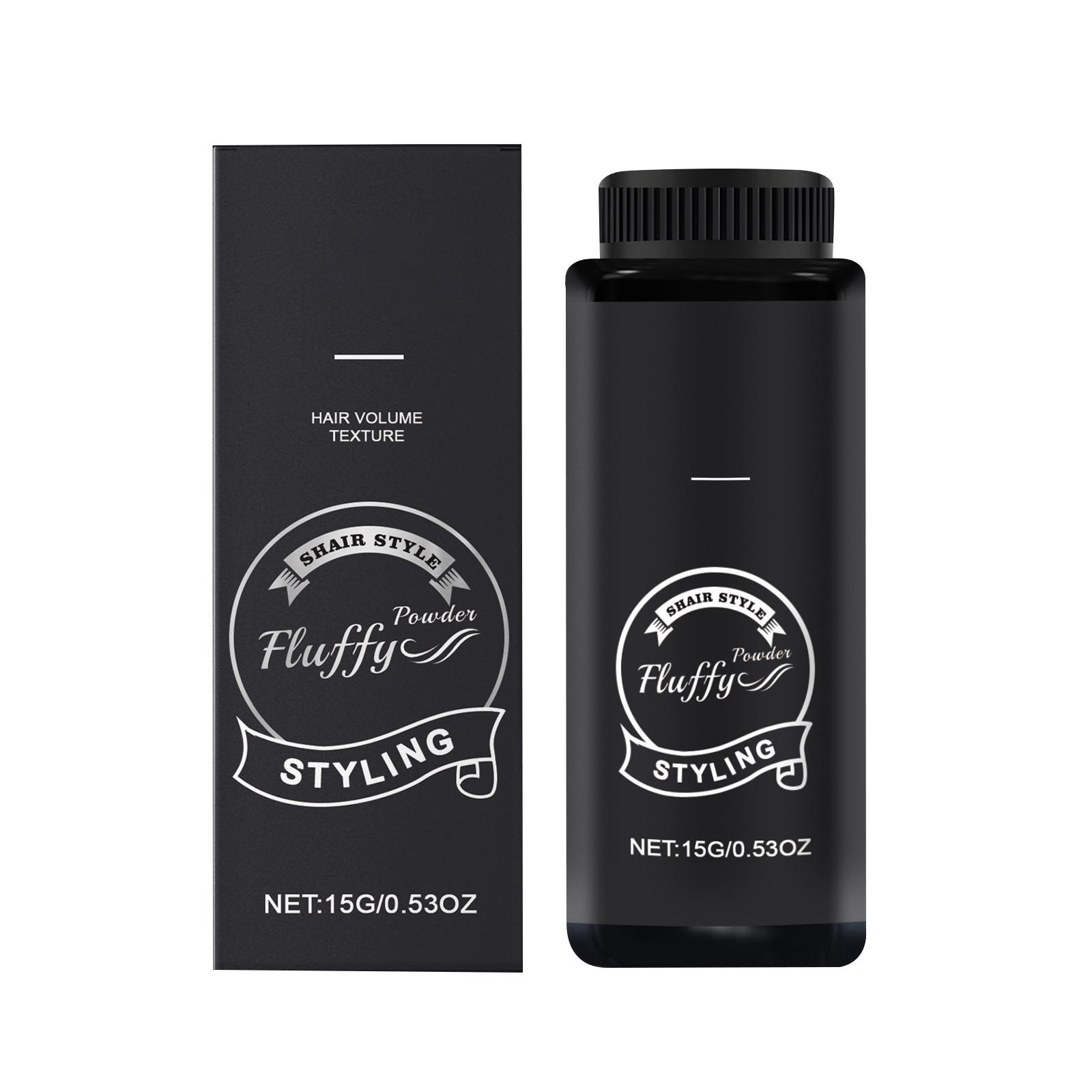 

Пудра Fluffy-Hair Lazy Tool Oil Head Oil Control Male Styling Powder, текстурирующая пудра Ocastuted Hair для мужчин | Пудра для придания объема и текстуры | 15 г | One Size чёрный