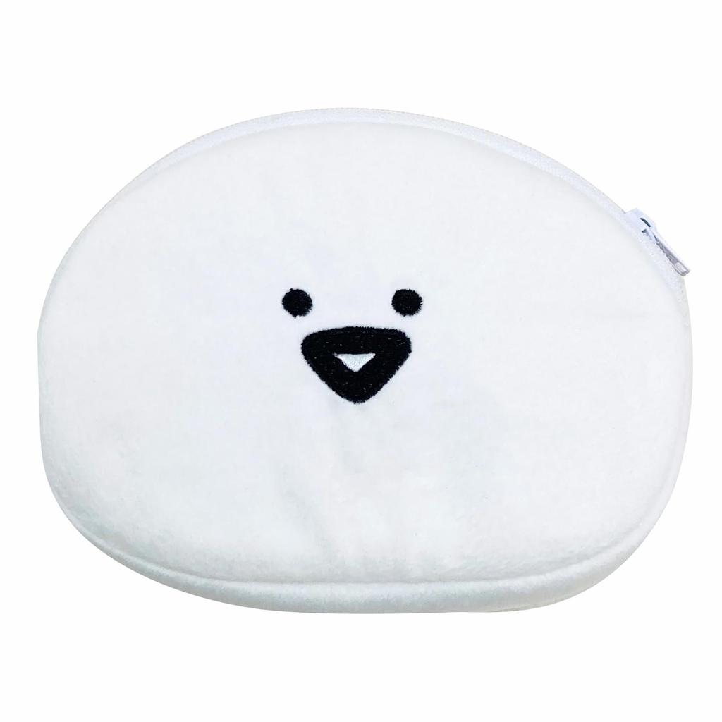 MORIPiLO Stationery Tissue Case, Small Item Case, Plush Toy Pouch, Cute, 13x9cm (White) by Morishita Makura