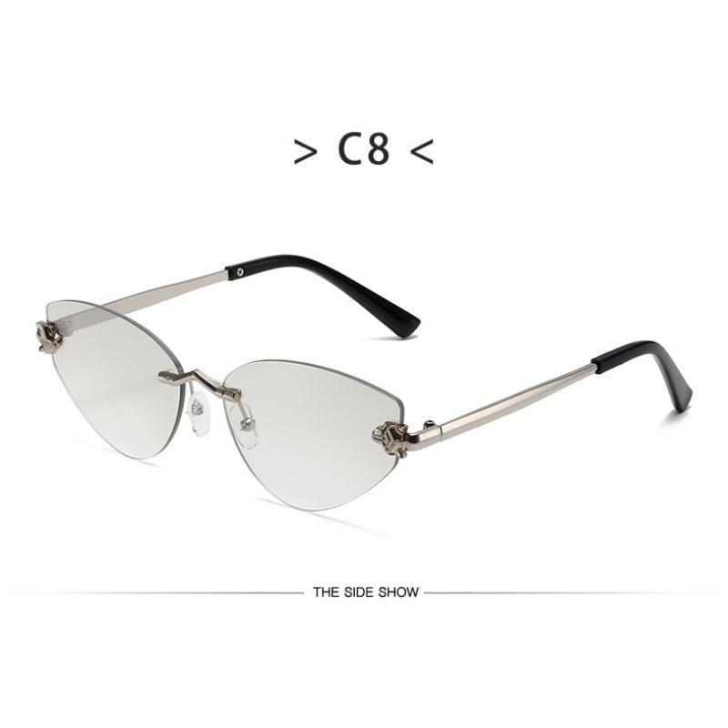 Women's sunglasses, new triangular frameless sunglasses.