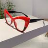 Oversized Cat Eye Glasses Women Stylish Vintage Blue Light Blocking Eyewear Butterfly Shaped Candy Color Rim Eyeglasses