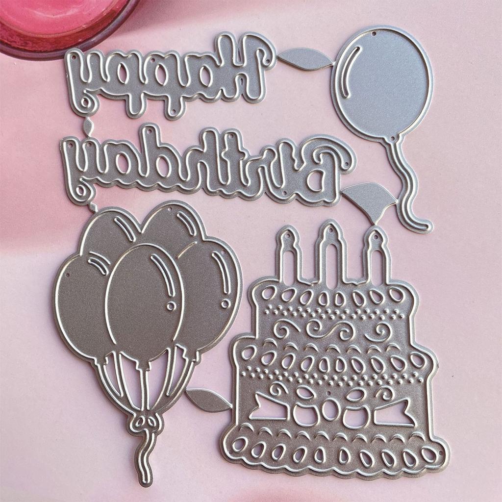 Happy Birthday Metal Cutting Dies Handmade Crafts Children Kid Girl