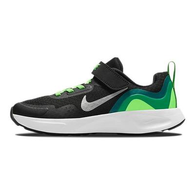 Wearallday PS Black Green Strike Kids Sneakers Chrome CJ3817-015