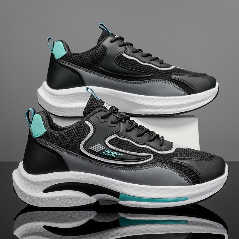 Fashion Fashion Men's Sneakers 2025Summer New Breathable Casual Shoes Outdoor Training Shoes Lace Up Sport Running Shoes Tenis Masculino