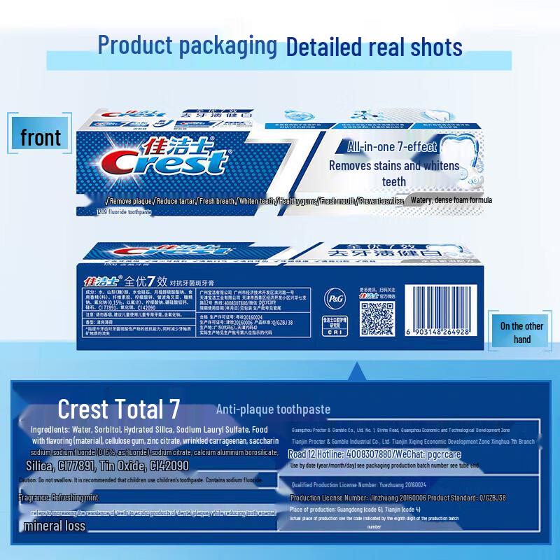 Crest All-in-One 7 Benefits Whitening Toothpaste