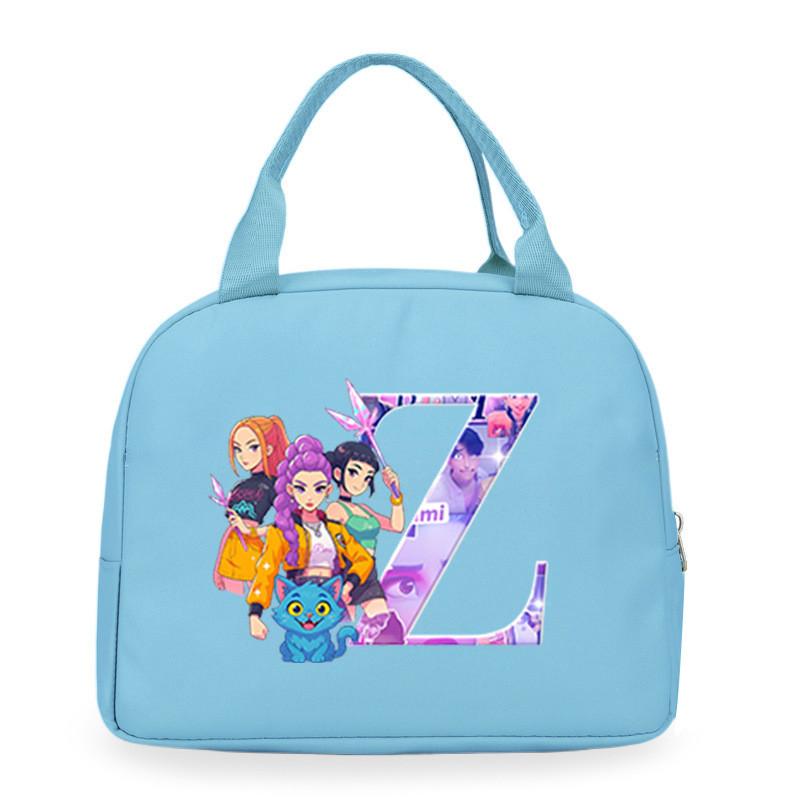 Kinderen Meisjes Kpop Rumi Zoey Mira Derpy Sajaboys Bedrukt Student Waterdicht Maaltijd Lunchbox Tas Casual Handtas