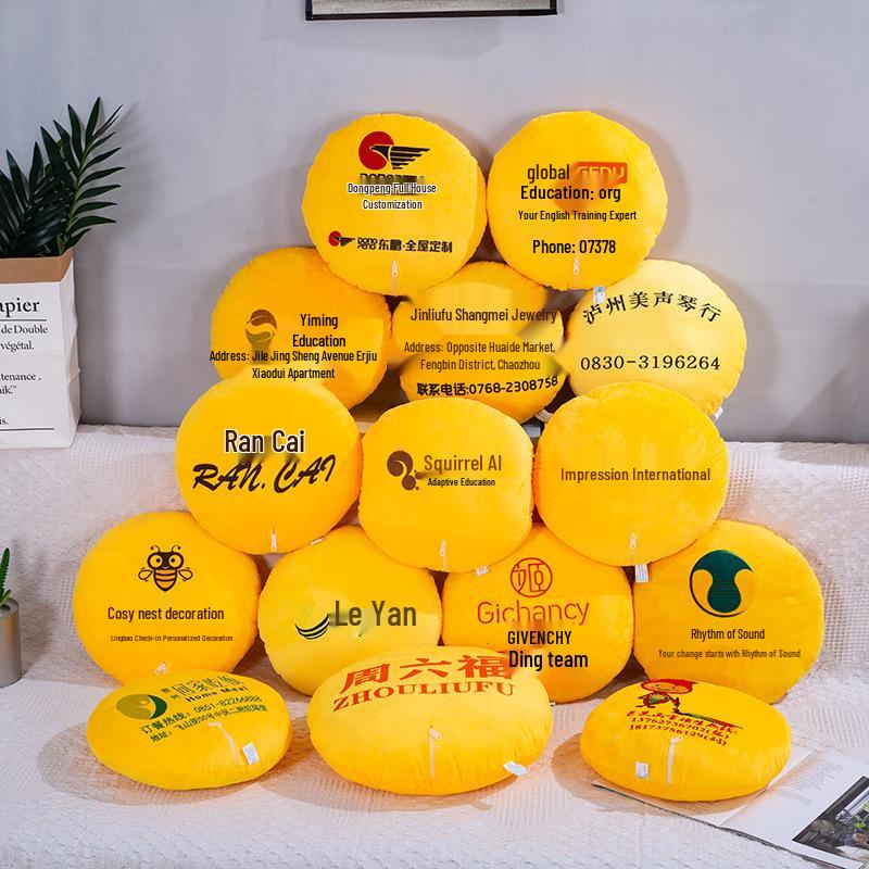 Plush Emoji Pillow: Versatile Hand Warmer & Toy Gift for Annual Meetings