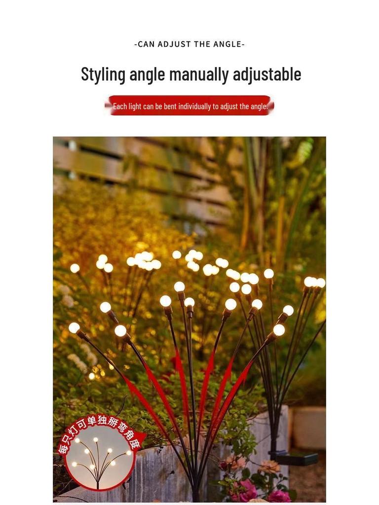 Solar-Glühwürmchen Lichterketten für Terrasse & Garten Außen Dekoration