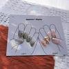 10 Sheets/Lot Nails Display Card Hand Feet False Nail Tips Packing Card Nail Art Storing Cardboard Manicure Showing Cards