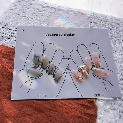 10 listů/šarže Kartičky na prezentaci nehtů Ruka Nohy Tipy na umělé nehty Balicí karta Karton na skladování Nail Art Kartičky na prezentaci manikúry