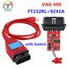 VAG 409 New Red PCB Board 9241A Chip VAG KKL FTDI FT232RL for VAG KKL USB Tool OBD2 USB Diagnostic VAG409.1 Switch