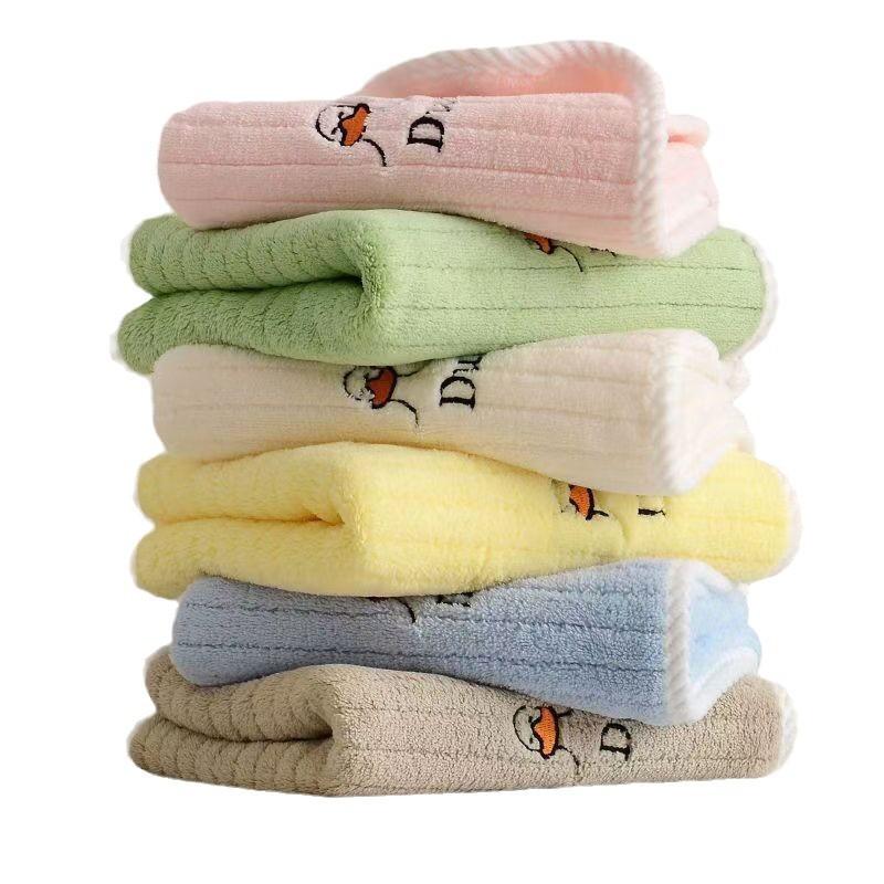 Cartoon Children's Towel Coral Fleece Face Towel Soft Small Towel