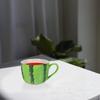 Ceramic Watermelon Water Cup Summer Design Sturdy Heat Resistant Coffee Tea Milk Drinking Mug Ceramic Watermelon Cup