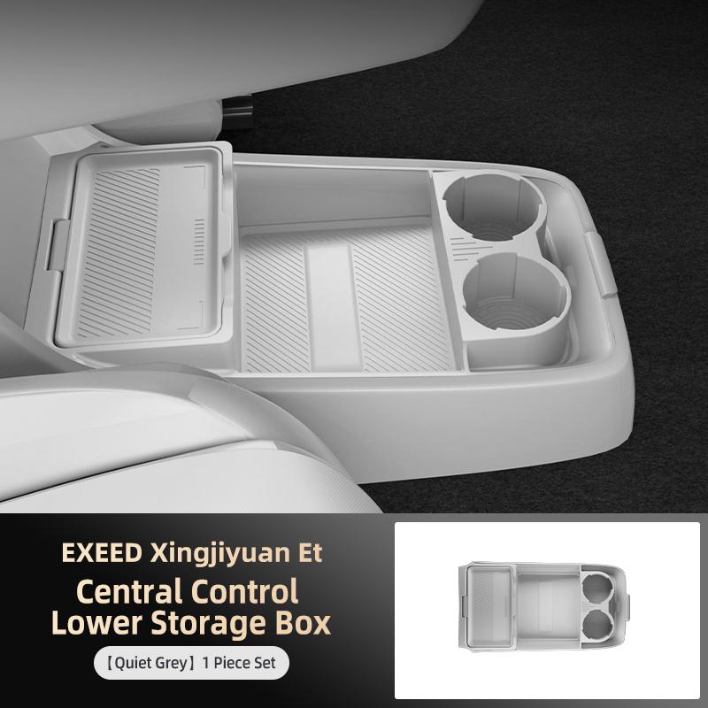 

Suitable for 25 Models of Xingtu Xingjyuan Et Central Control Lower Storage Box Storage Box Car Supplies Restoration Accessories сірий колір
