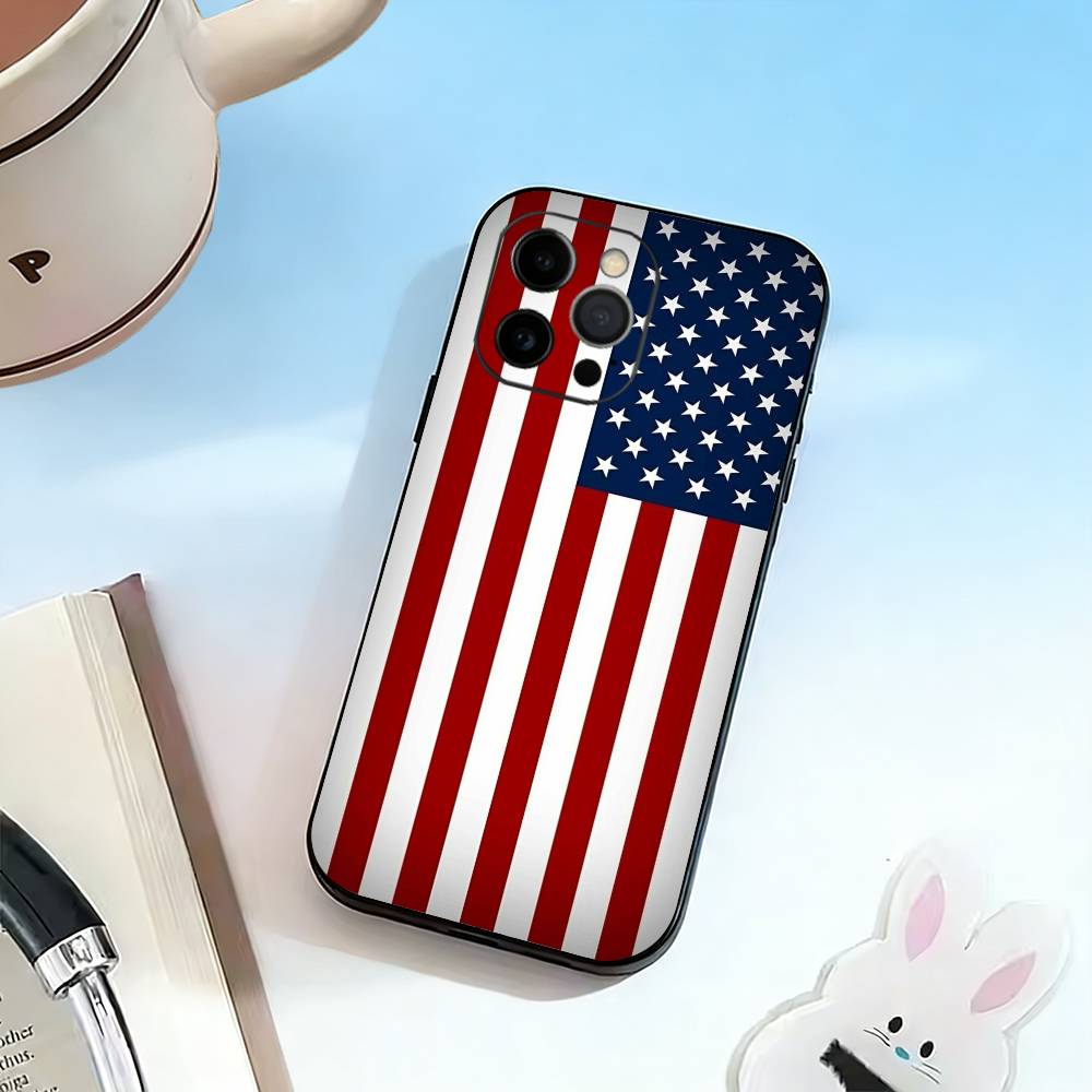 Die amerikanische Flagge Handyhülle Silikon Weich Für IPhone 17 16 15 14 13 12 11 X XR Plus Pro Max Plus