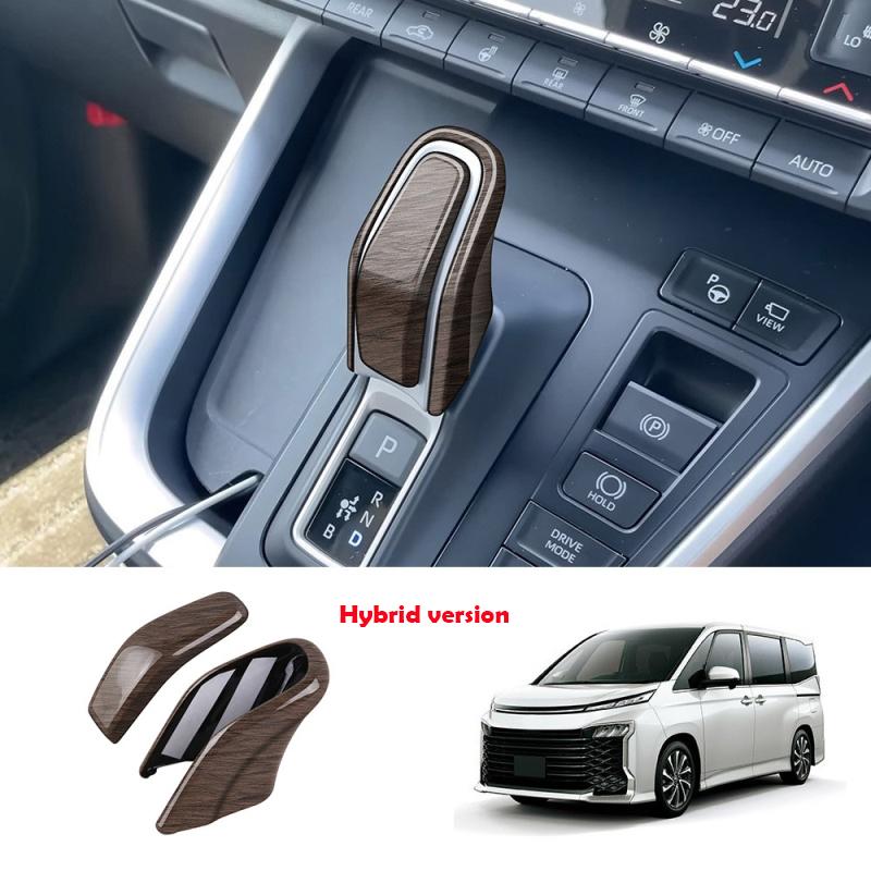 For Toyota Voxy Noah 90 Series Carbonfiber Car Gear Head Shift Knob Cover Handball Trim Sticker Interior Accessories