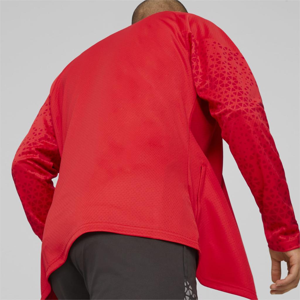 Puma X AC Milan Collaboration Training Jacket 23/24 Solid Color Casual Long Sleeve Football Shirt Men Tops Red 772252-12