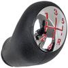 Renault Clio III 05-09 Schaltknauf Chrom, Rotes Muster
