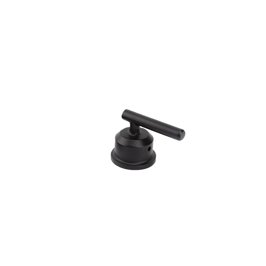 Shower Trim Kit Volume and Temperature Control Shower Lever Handle Matte Black Aluminum Easy Install