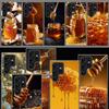 Golden Honey Dripping From Honeycomb Capa Phone Case For Samsung S26 Ultra S25 Edge Galaxy S23 S21 S20 S24 FE S22 S10 Plus Cover