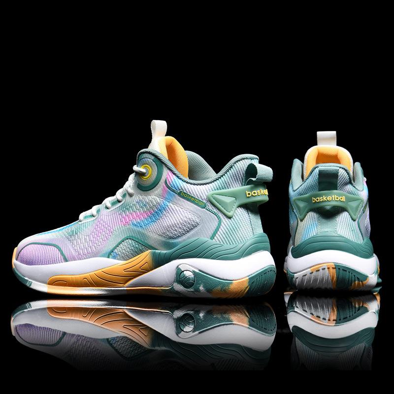 Tênis de basquete com almofada de ar tendência masculina com absorção de choque e calçados esportivos de alta qualidade para corrida