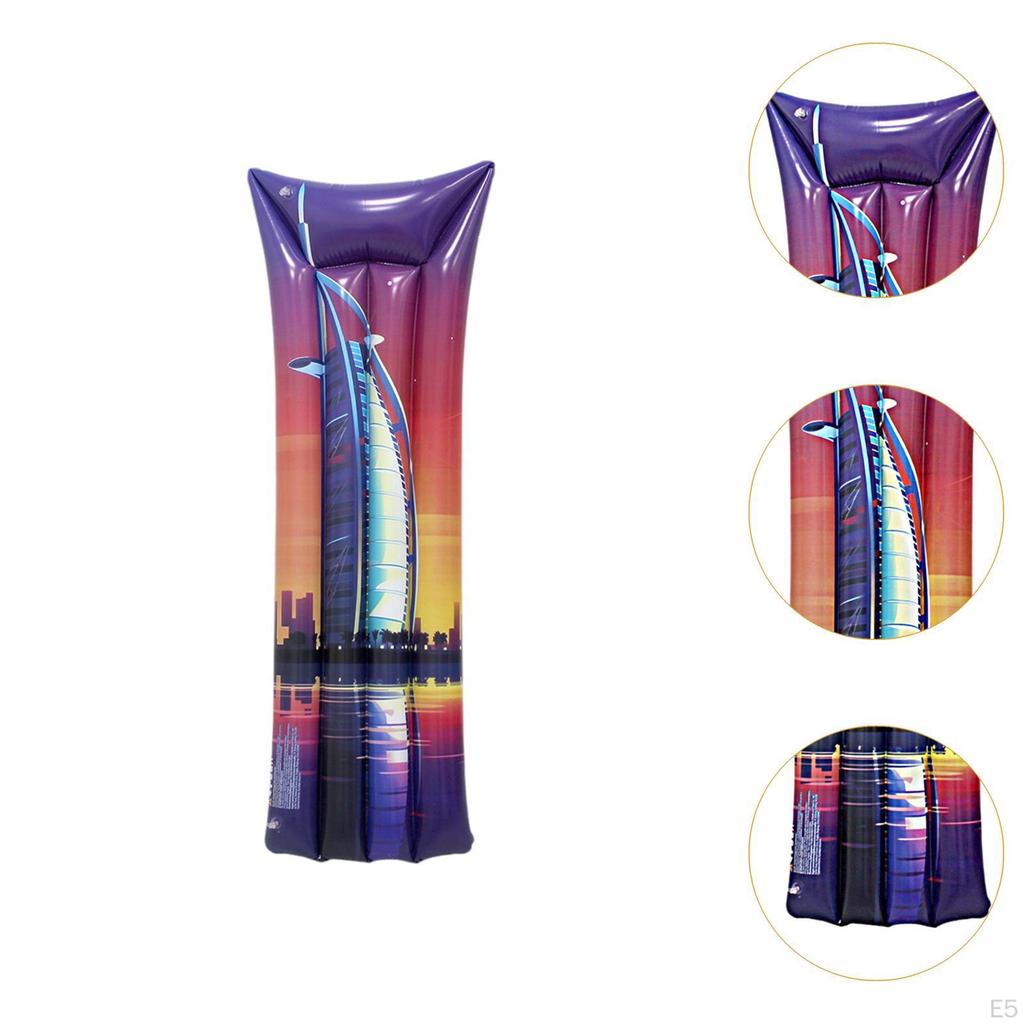 Şişme Havuz Yatağı Su Üzerinde Serin Tutun Eğlenceli Sal Şezlong